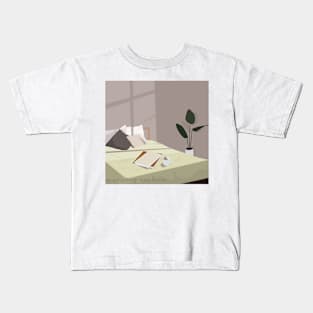 Morning routine Kids T-Shirt